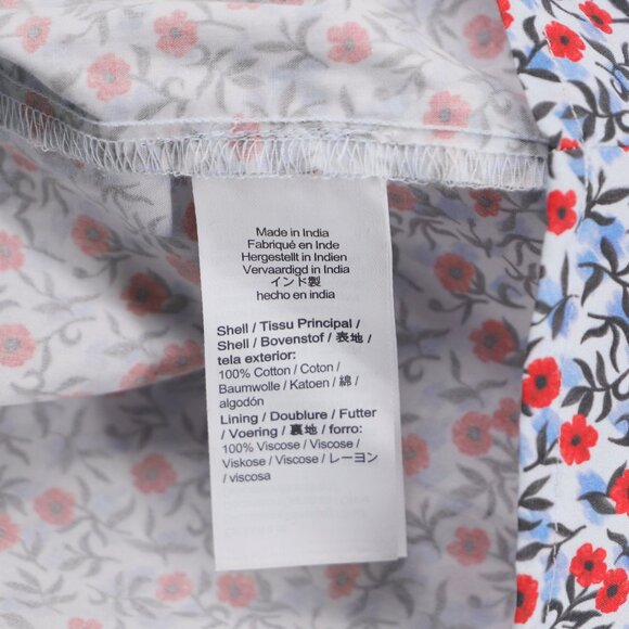 NWT J.CREW Meadow Dress in Poppy Cotton Poplin Midi Floral Puff Sleeve  Size XXL - Picture 8 of 9